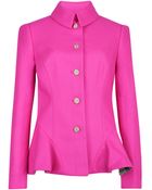 Ted Baker Wool Peplum Coat - Lyst