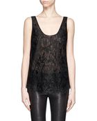 Emilio Pucci Lace Sleeveless Top - Lyst