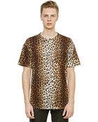 Moschino Oversized Leopard Printed Cotton T-Shirt - Lyst
