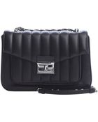 Fendi Black Leather 'Be Baguette' Convertible Shoulder Bag - Lyst