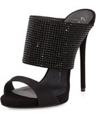 Giuseppe Zanotti High-Heel Crystal Slide Sandal - Lyst