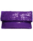 Asos Sequin Foldover Grab Clutch Bag - Lyst