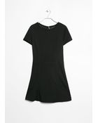 Mango Fitted Seams Dress - Lyst
