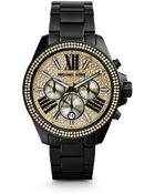 Michael Kors Wren Pavé Black Watch - Lyst