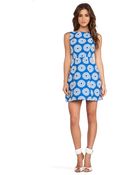 Alice + Olivia Epstein Floral Jacquard Dress - Lyst