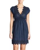 Heidi Klein Lace-Trimmed Linen Coverup - Lyst