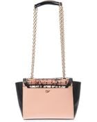 Diane von Furstenberg 440 Mini Striped Watersnake Shoulder Bag - Lyst