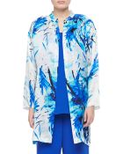 Go Silk Printed Silk Duster - Lyst