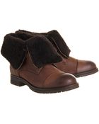 Office Climber Furlined Lace Up - Lyst