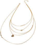 Forever 21 Layered Geo Charm Necklace - Lyst