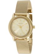 DKNY Threehand Steel Mesh Watch - Lyst