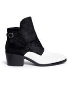 Alexander Wang 'Cara' Calf Hair Leather Ankle Boots - Lyst