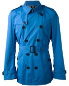 Burberry Brit Belted Trench Coat - Lyst