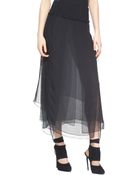 Donna Karan New York Silk Skirt - Lyst