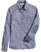 H&M Patterned Cotton Shirt - Lyst