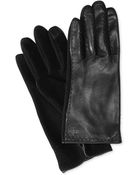 Lauren by Ralph Lauren Leather Back Tech Touch Gloves - Lyst