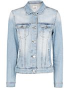 Mango Light Wash Denim Jacket - Lyst