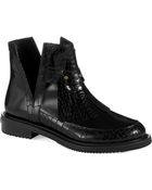 Aperlai Rivet Leather Ankle Boots - Lyst