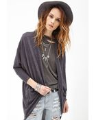 Forever 21 Open-Front Knit Cardigan - Lyst