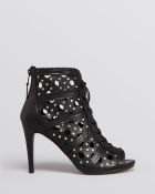 Stuart Weitzman Lace Up Booties Cagey High Heel - Lyst