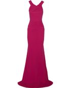 Roland Mouret Rosata Folded Stretch-Crepe Gown - Lyst