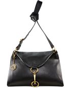 DKNY Triangle Flap Leather Crossbody - Lyst