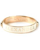 Alexander McQueen Logo Bangle - Lyst