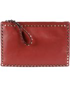 Valentino Rockstud Clutch - Lyst
