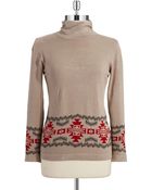 Joseph A Aztec Print Turtleneck - Lyst