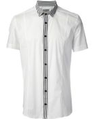 Les Hommes Short Sleeve Shirt - Lyst