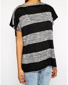 Cheap Monday Short Sleeve Striped T-Shirt - Lyst