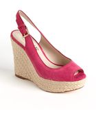 Kors By Michael Kors Keelyn Suede Platform Wedge Sandals - Lyst