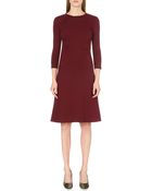 Jil Sander Ruched-waist Stretch-jersey Dress - Lyst