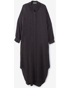 Black Crane Double Collar Dress - Lyst