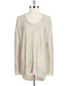 DKNY Sequin Pullover Sweater - Lyst