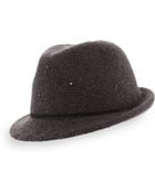 Inverni Shimmery Fedora Hat - Lyst