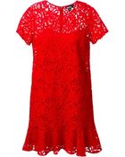 DKNY Lace Dress - Lyst