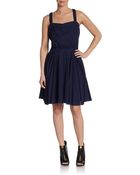 Boy by Band of Outsiders Indigo Print Dress - Lyst