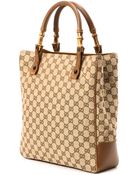 Gucci Beige Tote Bag - Lyst