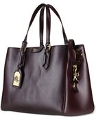 Lauren by Ralph Lauren Tate Center Zip Satchel - Lyst