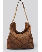 Tory Burch Hobo Lysa Stitched - Lyst