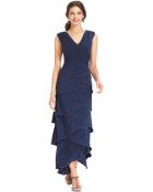 Patra Sleeveless Tiered Beaded Gown - Lyst
