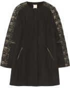 Rebecca Taylor Wool-Blend And Bouclã© Coat - Lyst