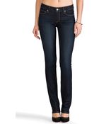 Paige Skyline Straight Leg - Lyst