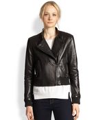 J Brand Devon Leather Bomber Jacket - Lyst