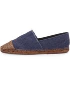 Andre Assous Patricia Captoe Espadrille Navy - Lyst