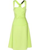 Roland Mouret Neon Cotton-Blend Dress - Lyst