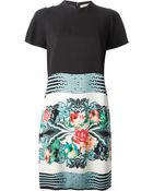 Etro Floral Print Shift Dress - Lyst