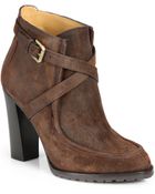 Ralph Lauren Collection Modina Suede Ankle Boots - Lyst