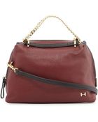 Halston Heritage Small Leather Satchel Bag - Lyst